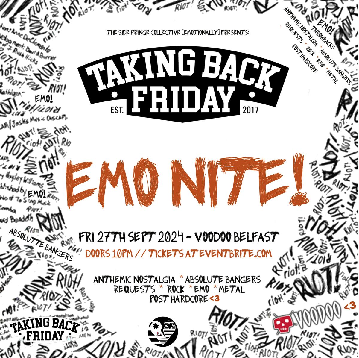 EMO NITE! AT VOODOO BELFAST 27\/9\/24