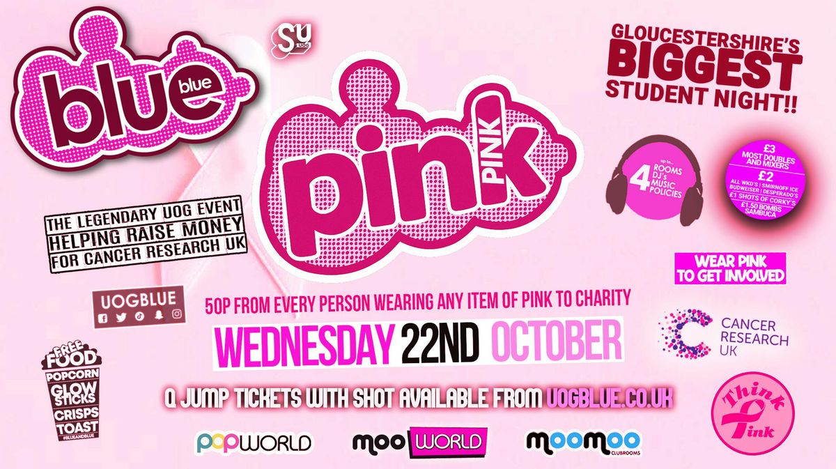 Blue &amp; Blue Wednesdays | \ud83e\ude77 PINK &amp; PINK \ud83e\ude77 Gloucestershire\u2019s Biggest Student Night \ud83d\udc99