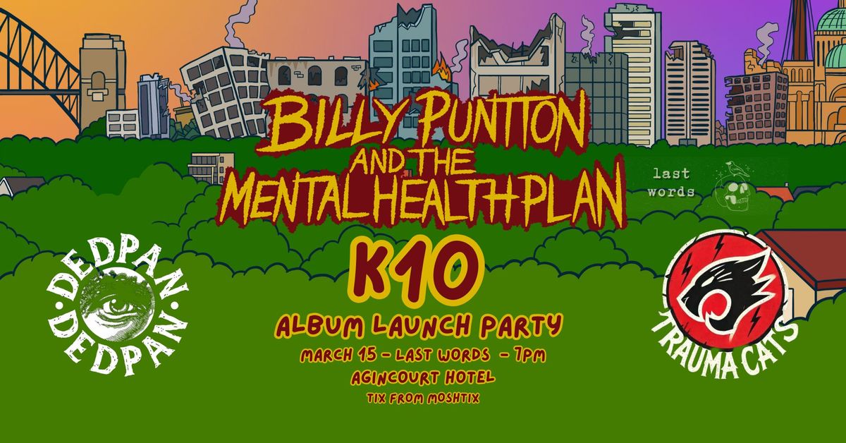 Billy Puntton & The Mental Health Plan K10 Album Launch 