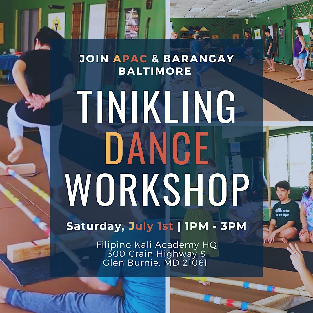 Asian Pasifika Arts Collective x BarangayBaltimore Tinikling Workshop!