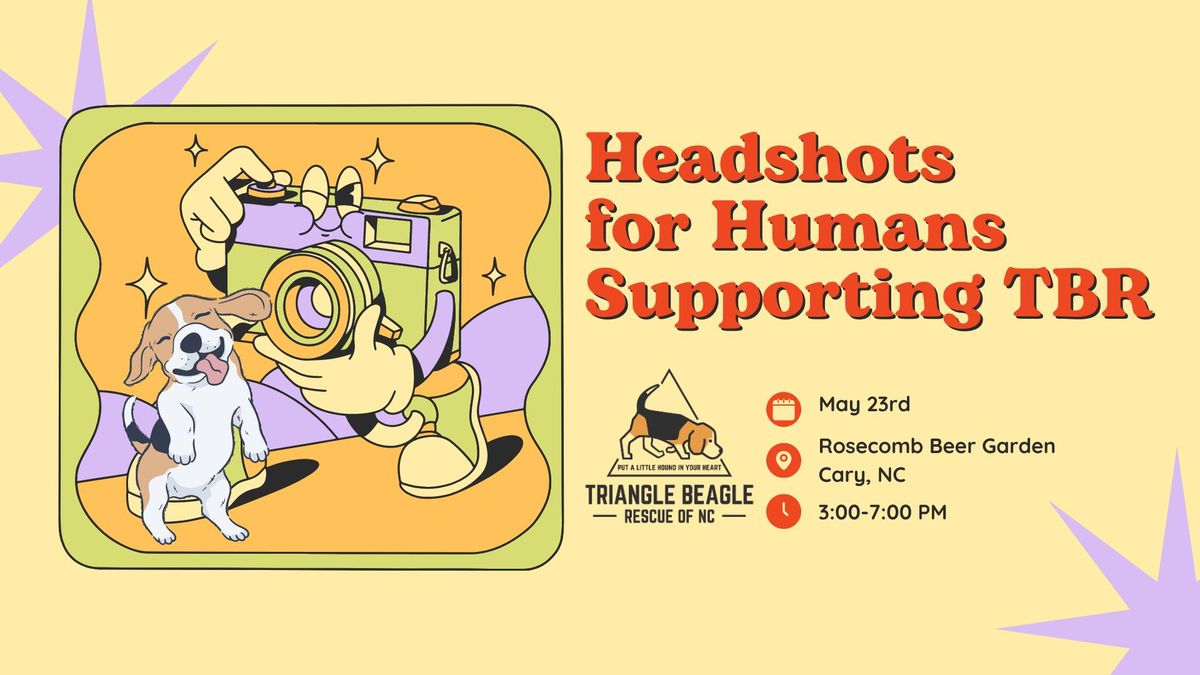Headshots for Humans Supporting TBR at Rosecomb Beer Garden