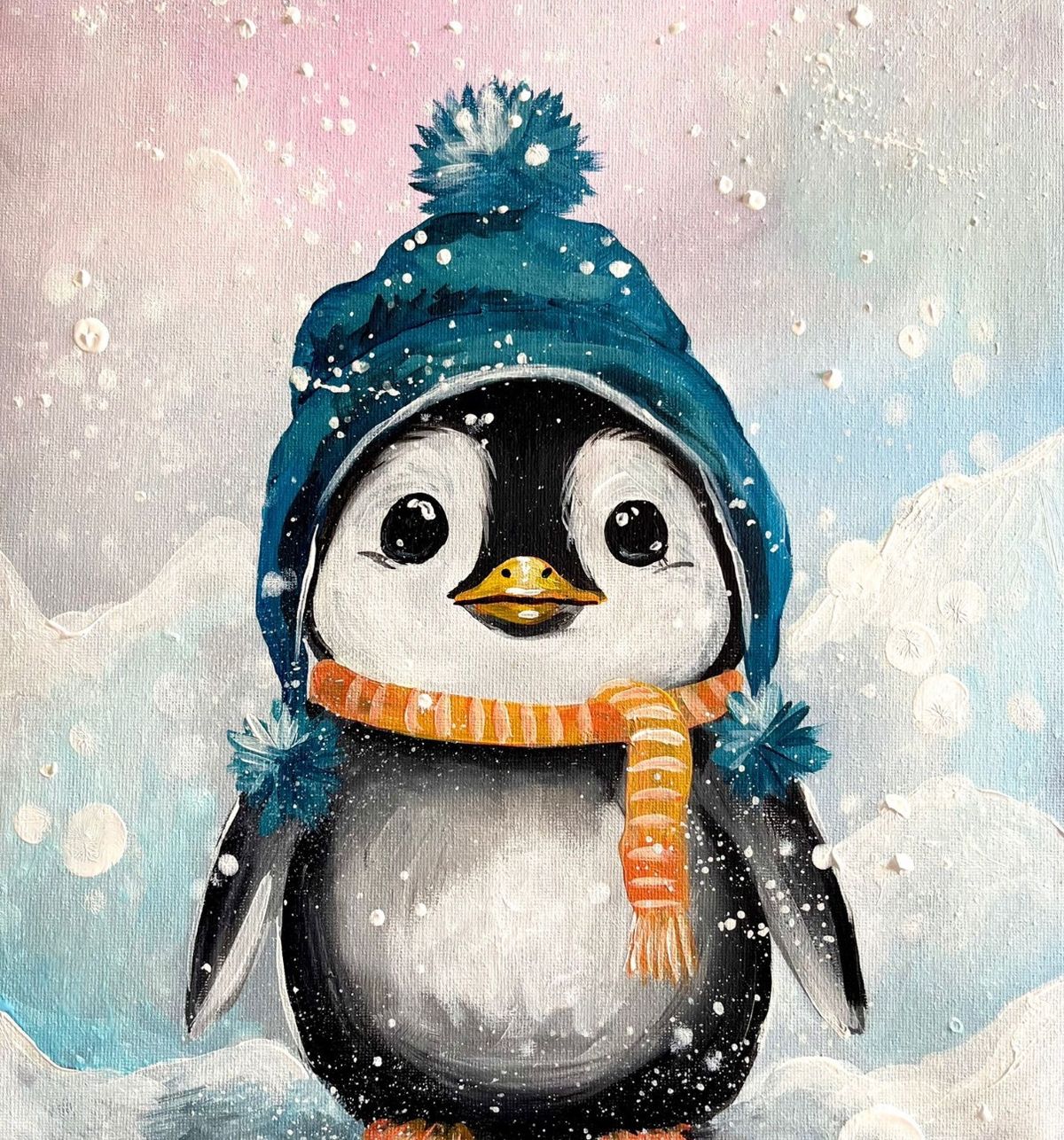 Join Brush Party with Jo - to paint \u2018Winter Waddle! ' In Boxmoor