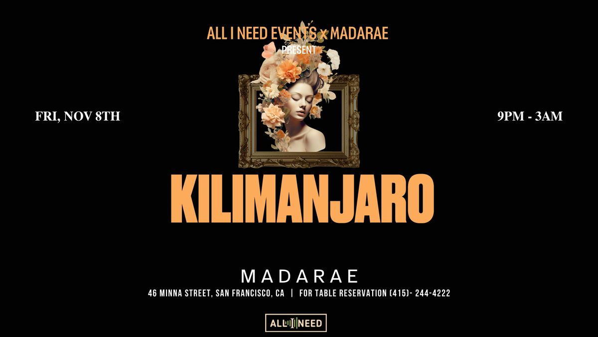 KILIMANJARO (BOILER ROOM - AFRO NIGHT) at Madarae