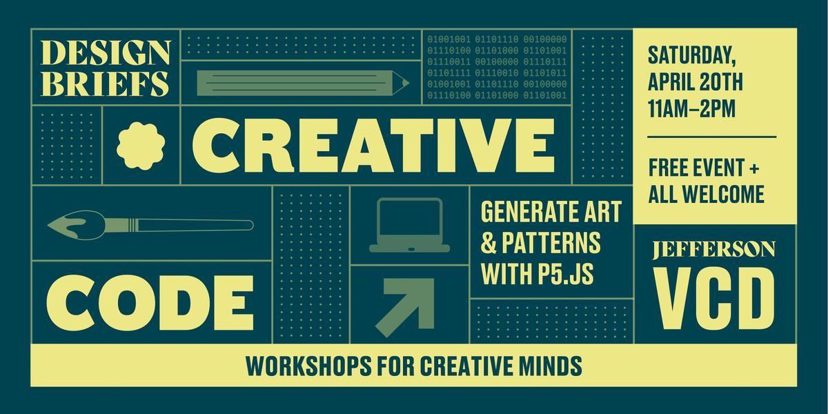 Creative Code: Generate Art + Patterns with P5.js Workshop