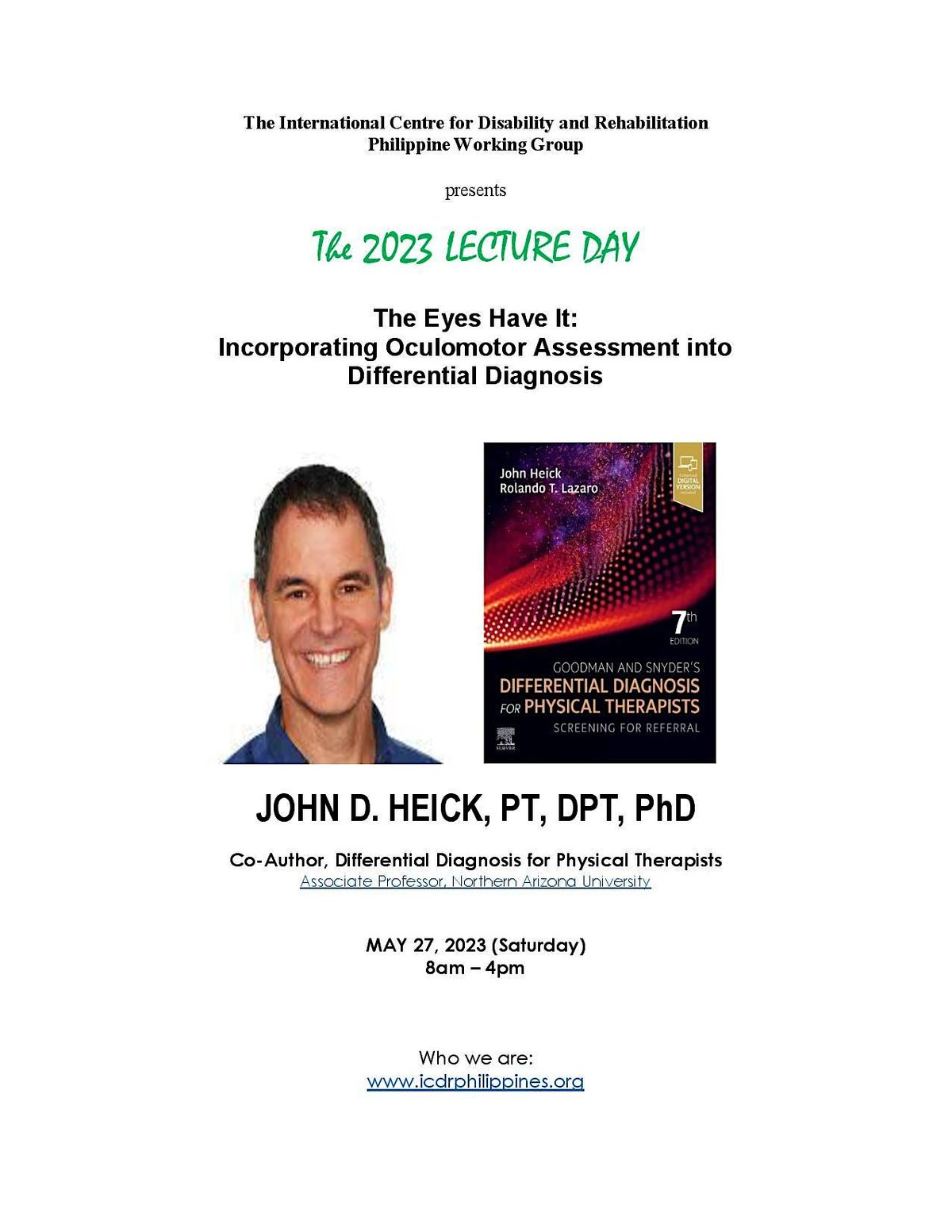 2023 Lecture Day: The Eyes Have It - Incorporating Oculomotor Assessment