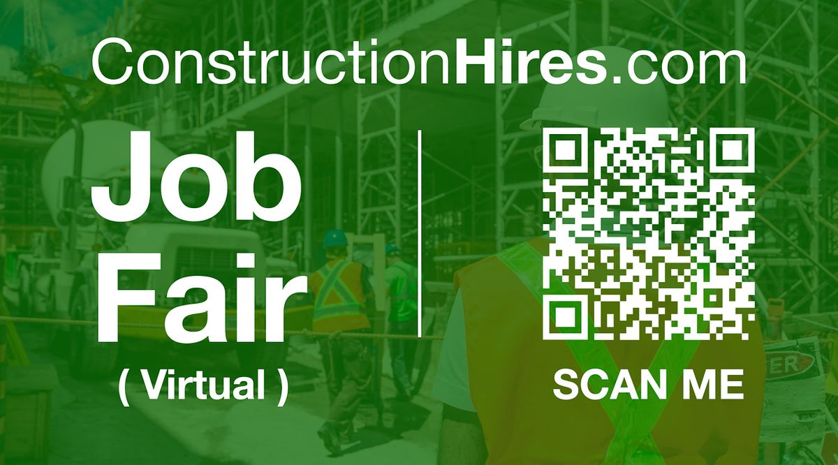 #ConstructionHires Virtual Job Fair \/ Career Expo Event #Boston #BOS