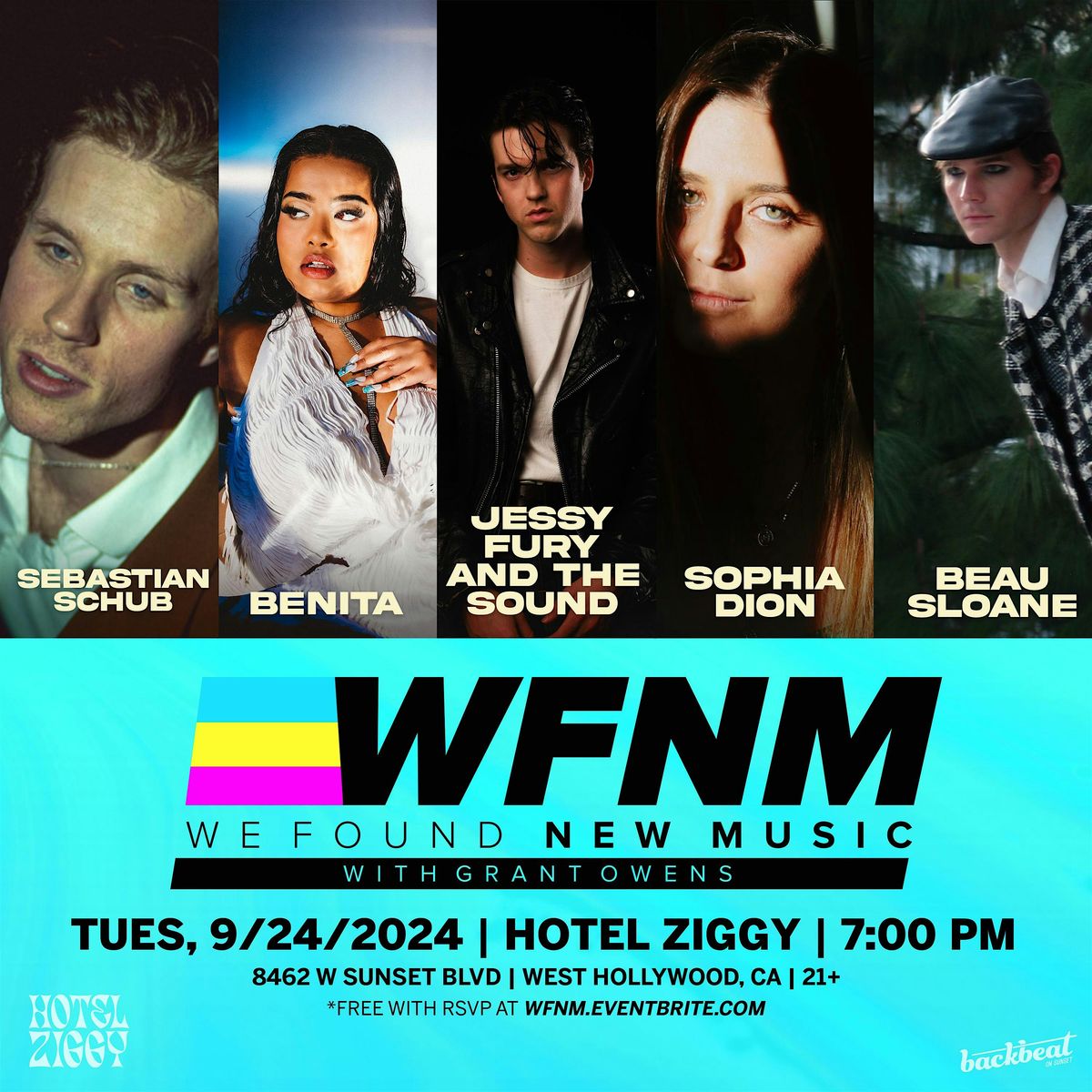 Jessy Fury and the Sound, Sophia Dion, Benita, Beau Sloane, Sebastian Schub