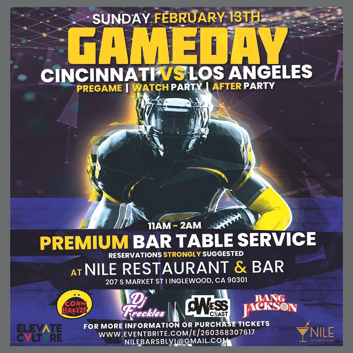 Game Watch Party at Inglewood's Premium Sports Bar Lounge, Tables | VIP