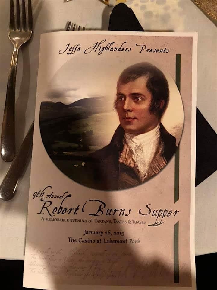 15th Annual Robert Burns Supper January 2025 @ the Casino in Lakemont