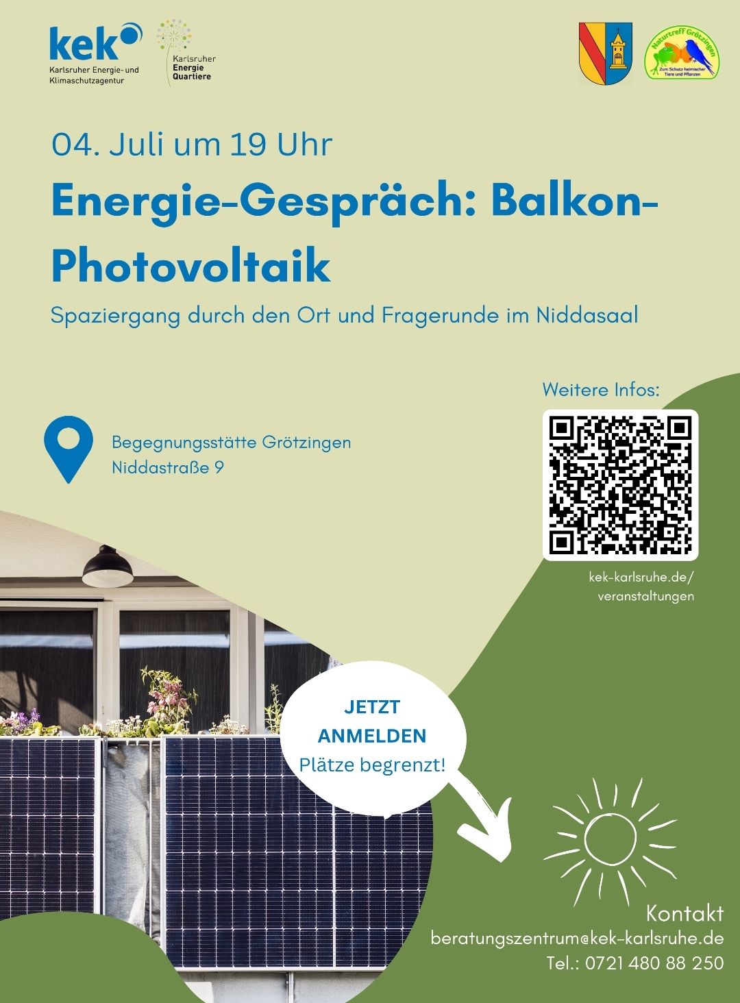 Gr\u00f6tzinger Energiegespr\u00e4ch: Balkon-Photovoltaik