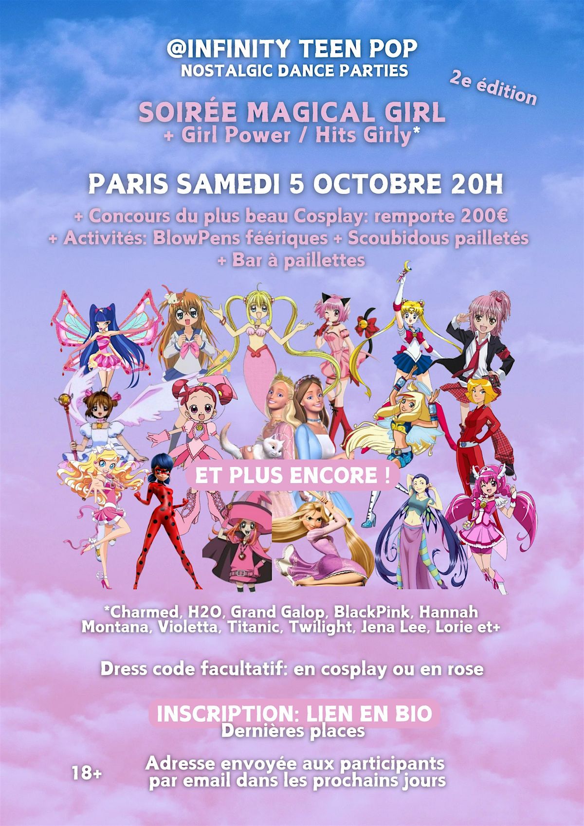 Soir\u00e9e Magical Girl (+Girl Power\/Hits Girly) - Paris (2e \u00e9dition)