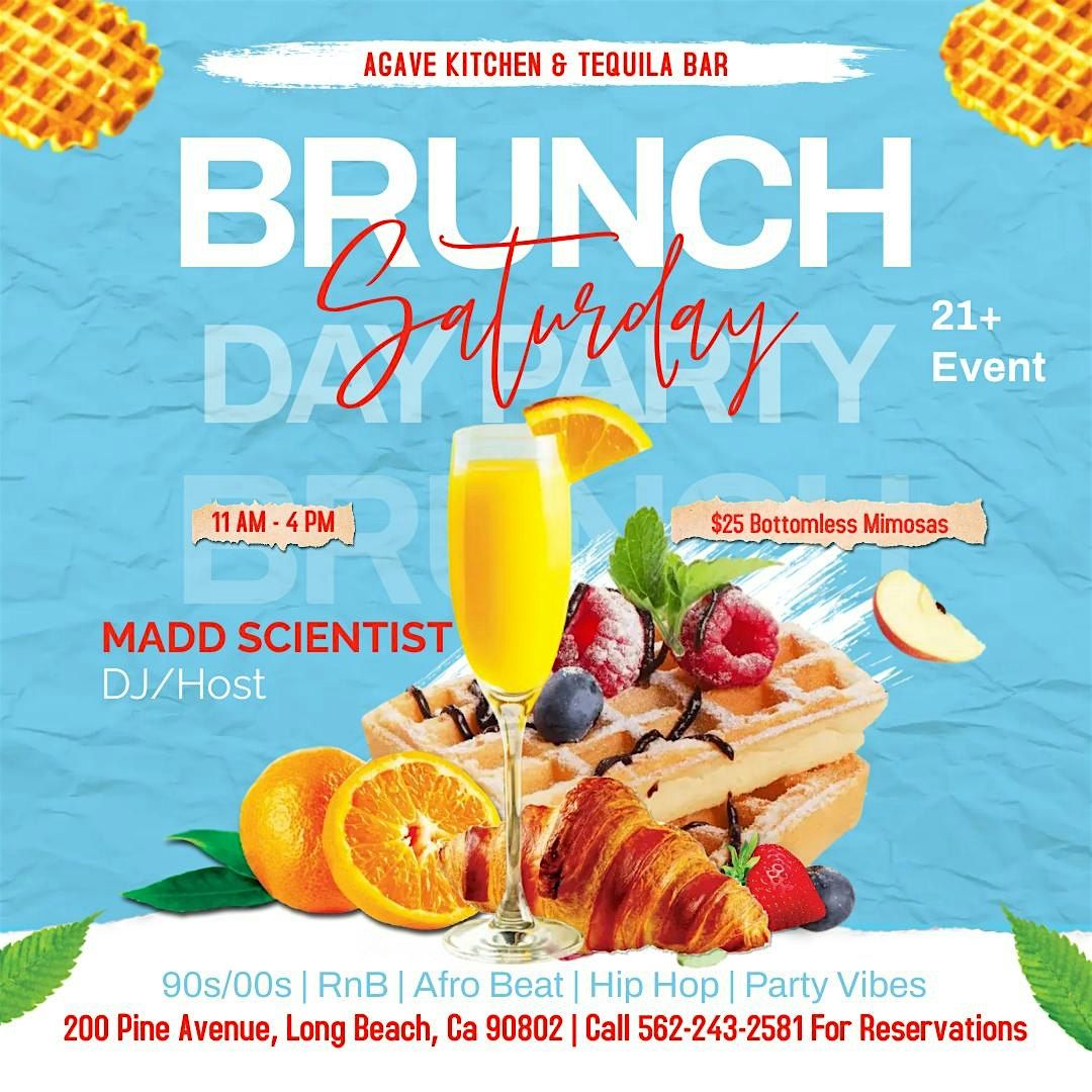 Saturday Brunch\/Day Party @ Agave Kitchen RnB # Afro Beat # Hip Hop # 90\/00
