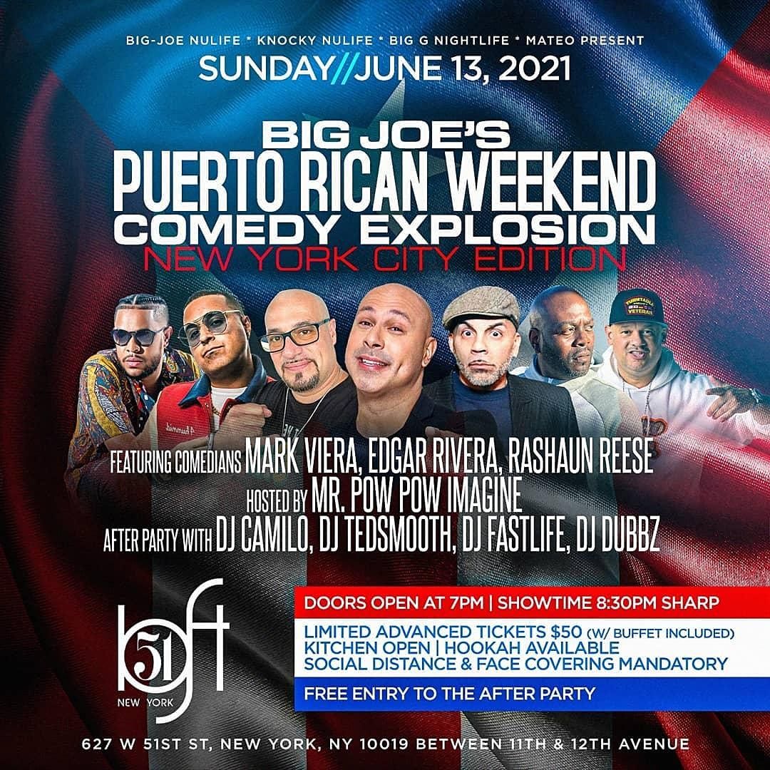 Puerto Rican Day Parade Comedy Explosion DJ Camilo Live At Loft 51