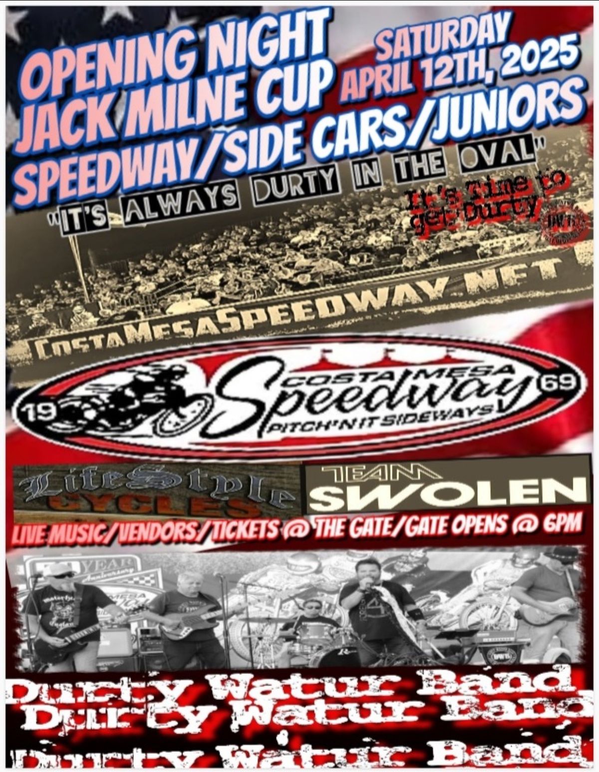 Costa Mesa Speedway Opening Night The Jack Milne Cup 