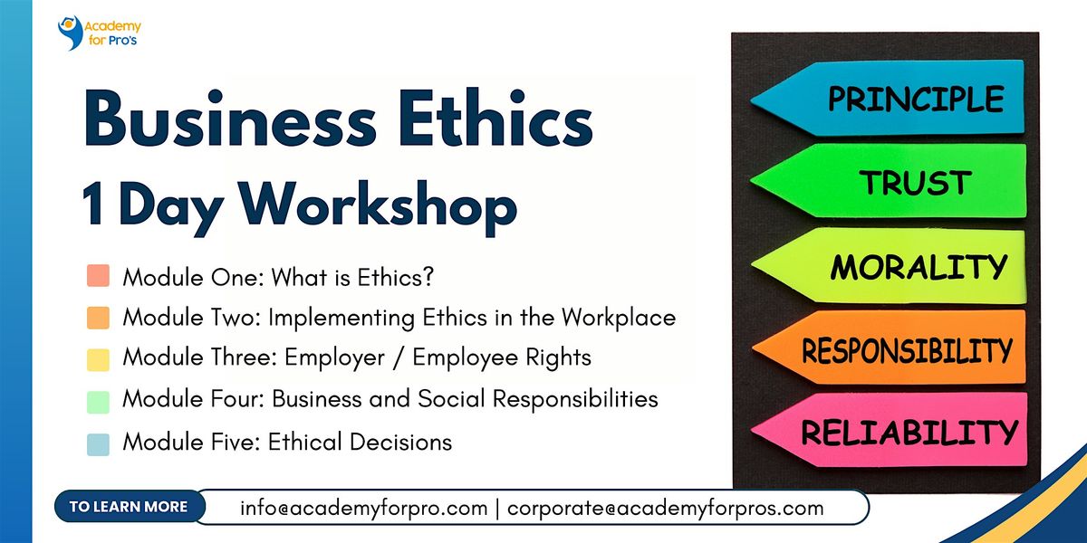 Business Ethics 1 Day Workshop in Tyler, TX