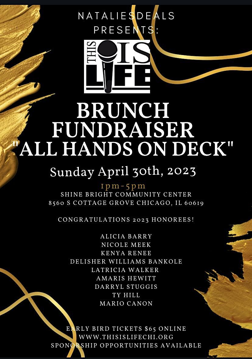 Nataliesdeals Fundraiser Brunch for This is Life  \u201cAll Hands on Deck\u201d