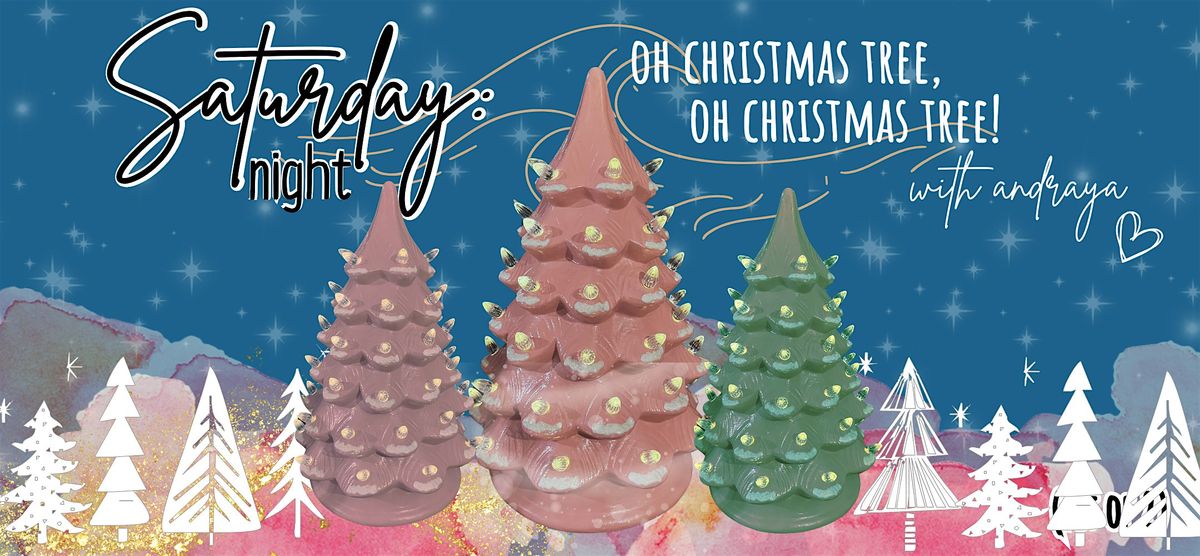 Oh Christmas Tree, Oh Christmas Tree! Vintage ceramic Christmas tree craft.