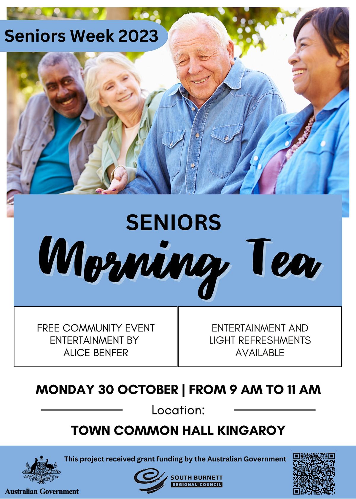 Seniors Month Morning Tea, Town Common Hall, Kingaroy, 30 October 2023