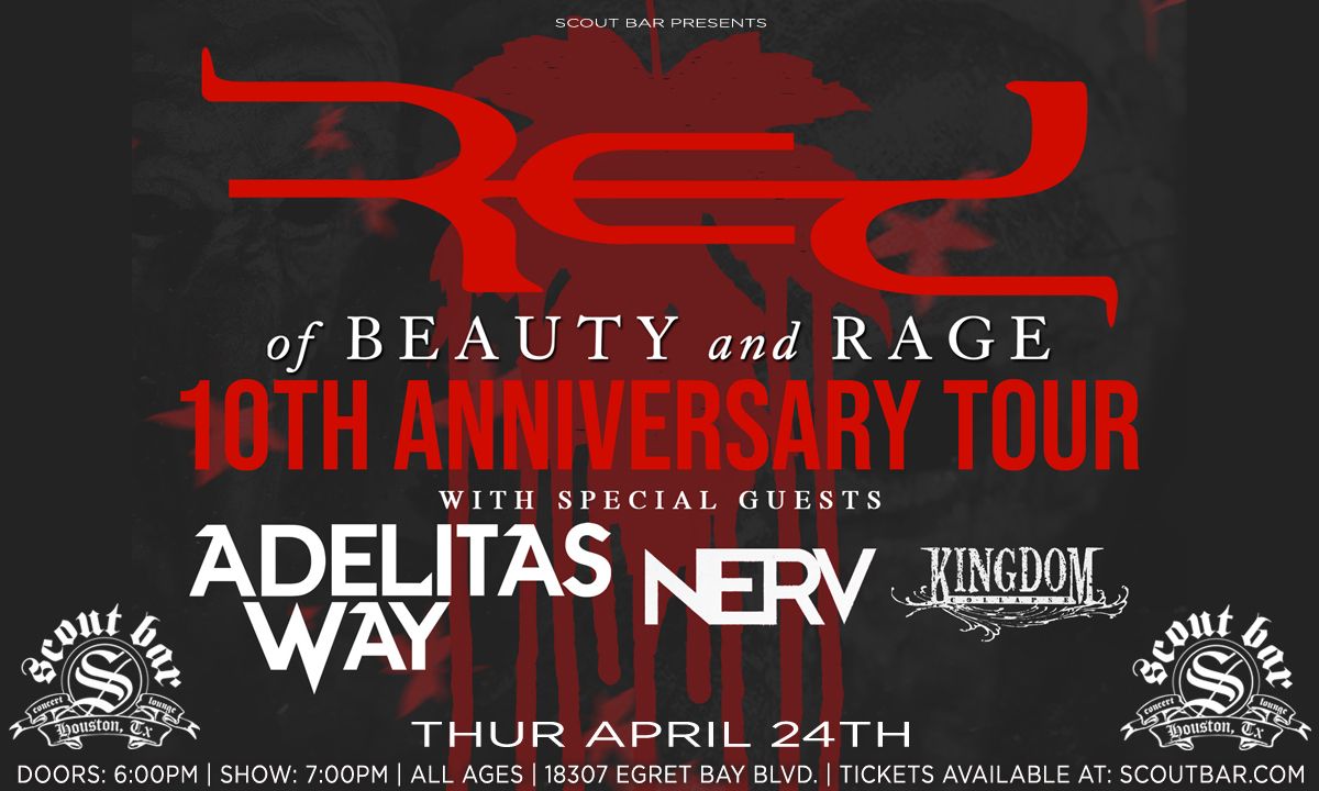 Red "of Beauty and Rage" 10th Anniversary Tour w\/ Adelitas Way, Nerv & Kingdom Collapse