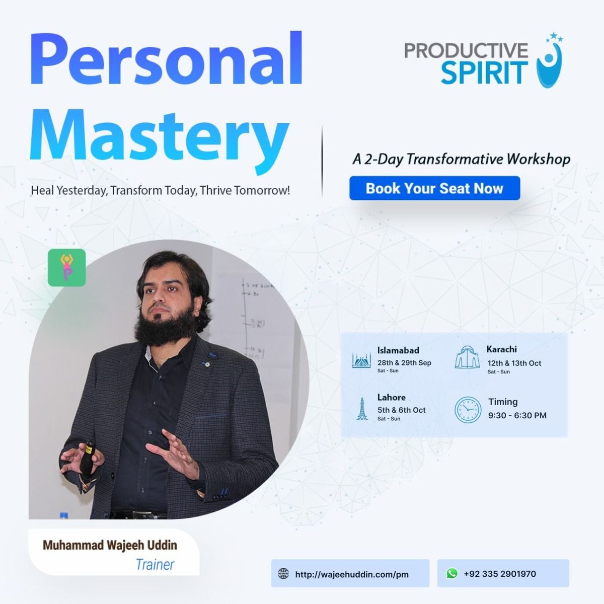 Personal Mastery: 2-Day Transformative Training Program (Karachi)