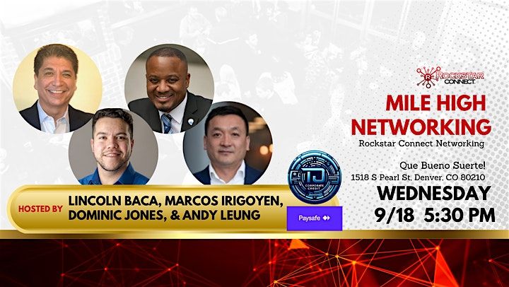 Free Mile High Networking Rockstar Connect Event (September, Denver CO)