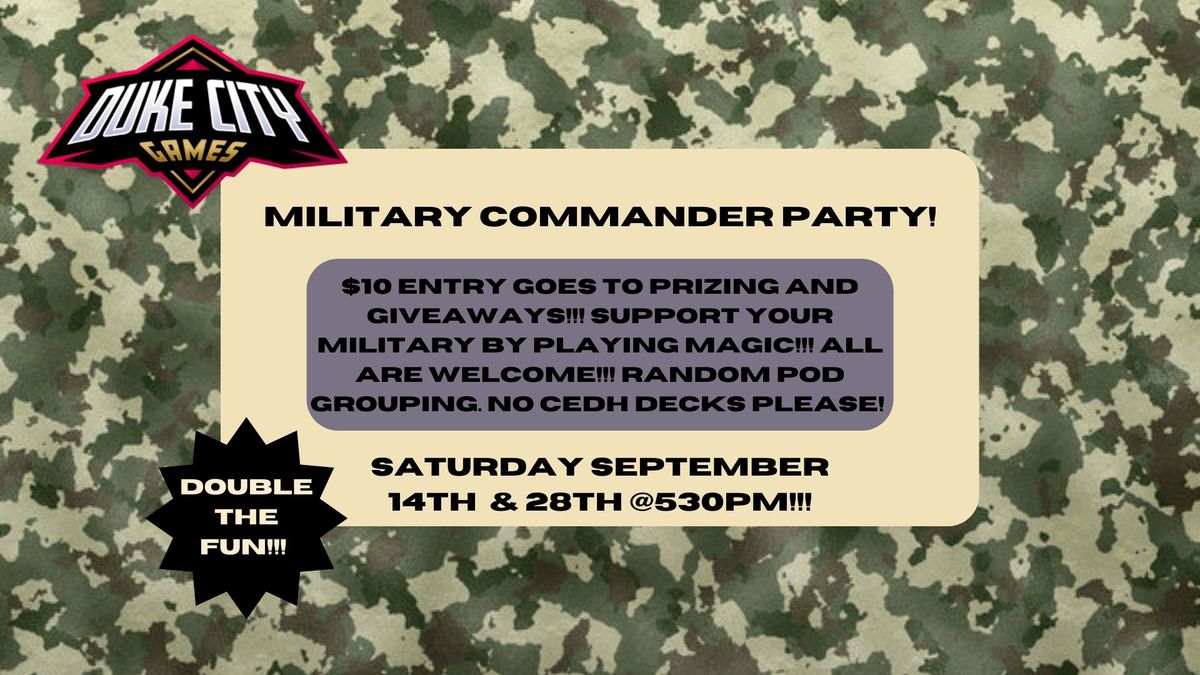 DCG Military Commander Party 