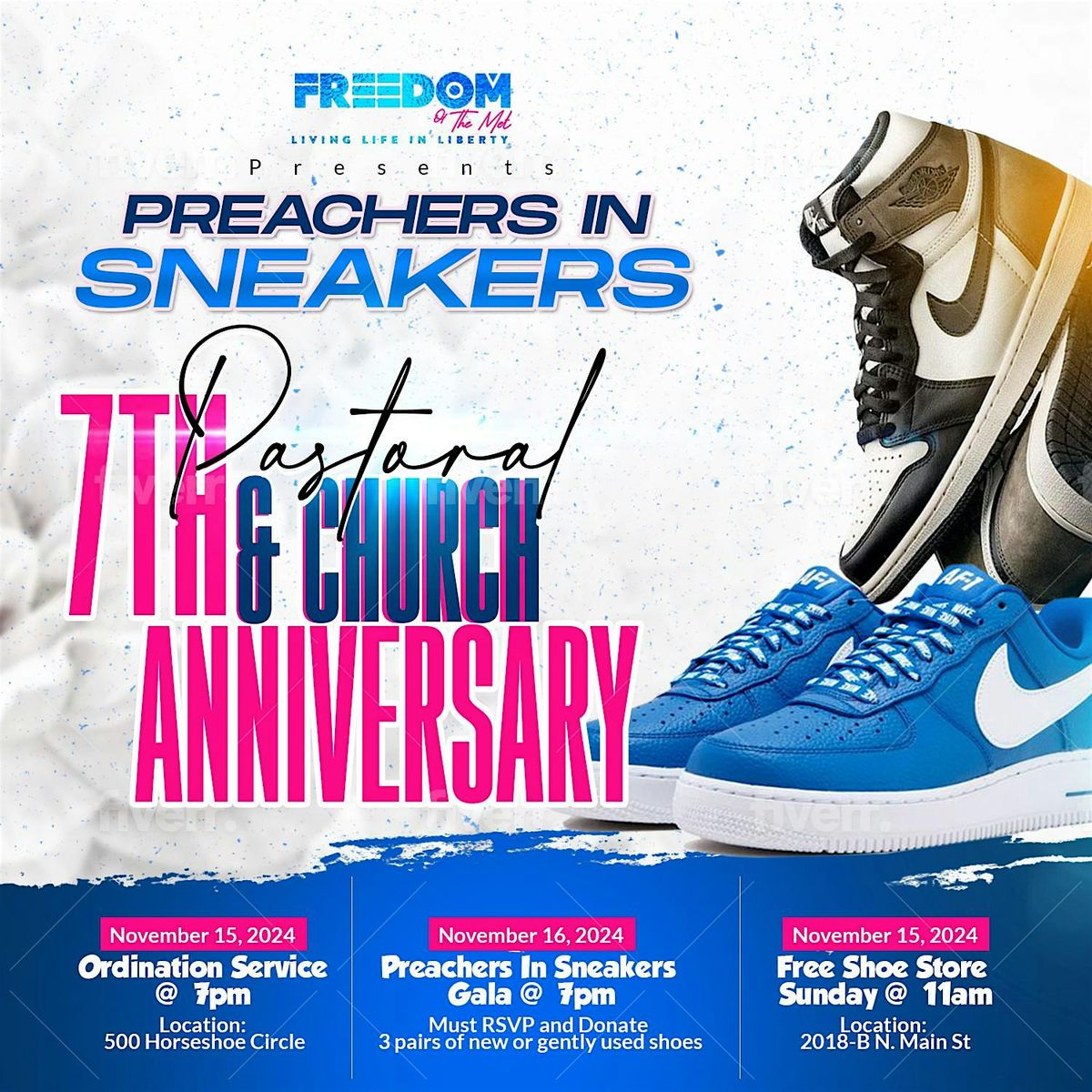 Preachers In Sneakers 7th Pastoral and Church Anniversary