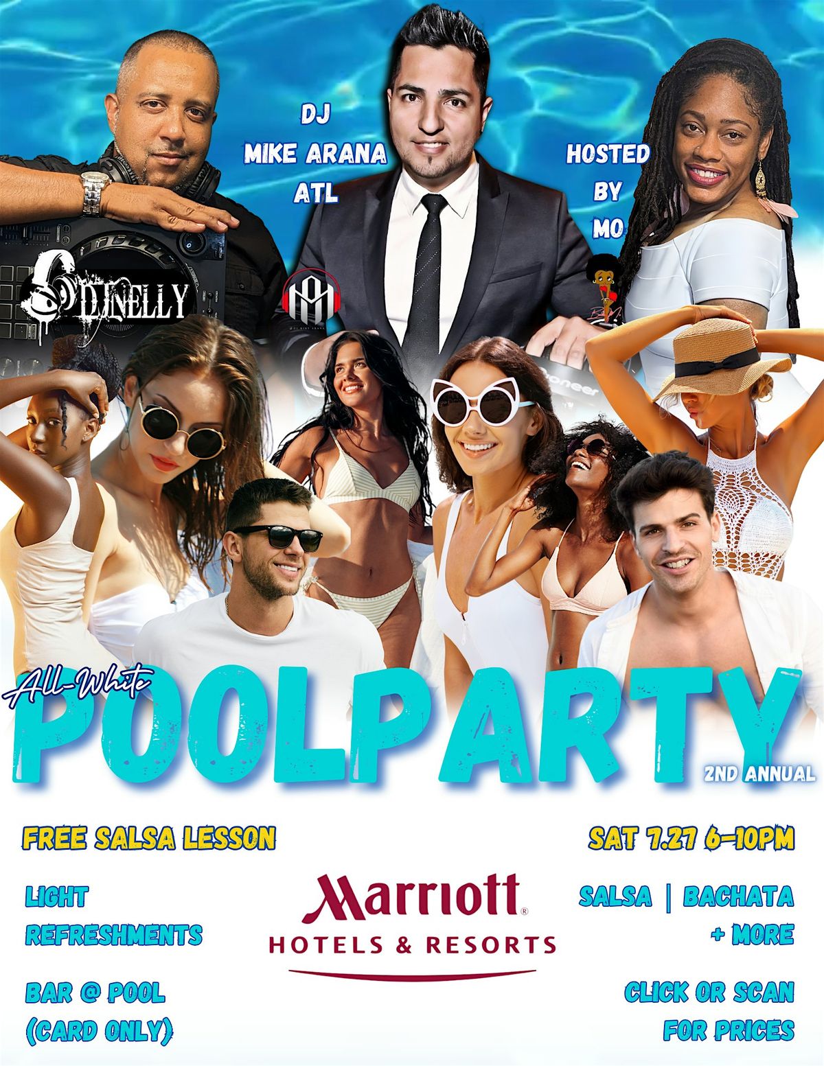 All-White Pool Party!