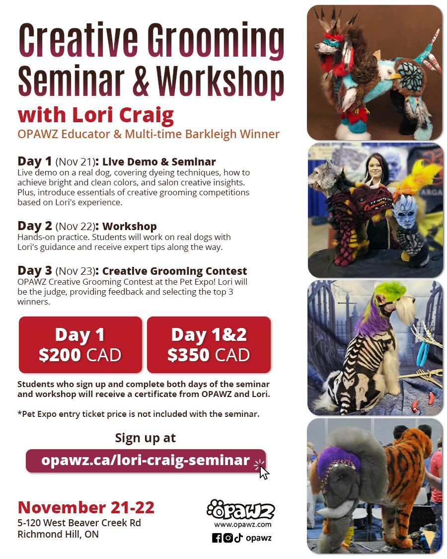 Creative Grooming Seminar & Workshop with Lori Craig