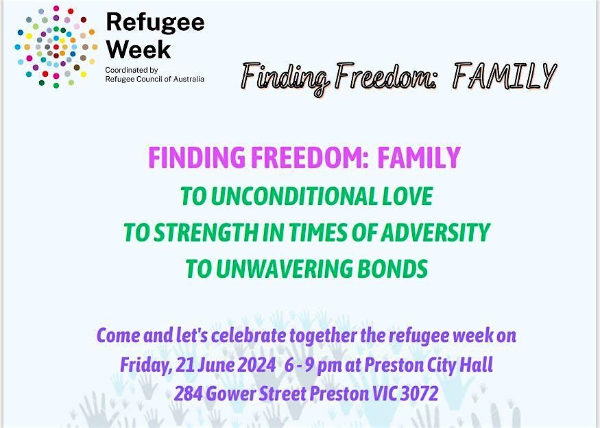 Refugee Journey Finding Freedom: FAMILY