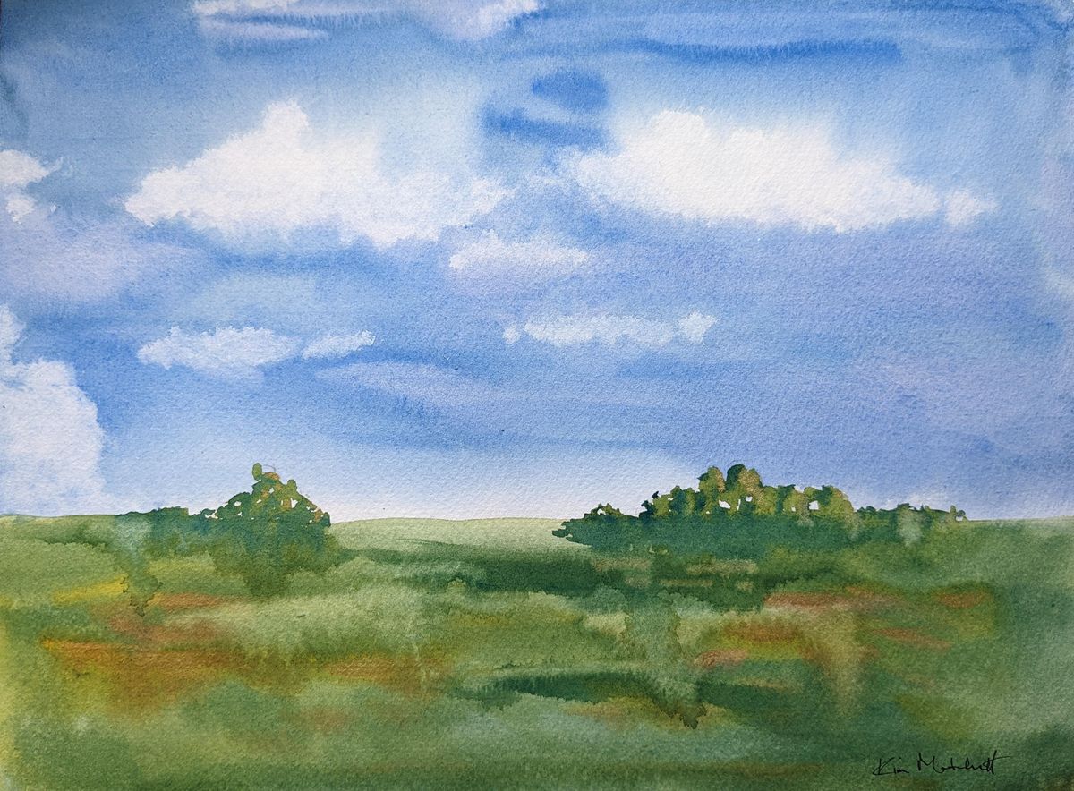 Learn the Basics of Watercolor Painting - Paint a Lanscape scene