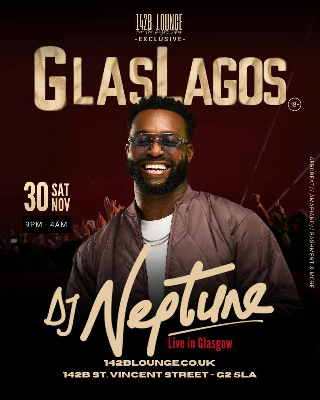 \ud83d\udd25 GLASLAGOS :  DJ NEPTUNE - Live in GLASGOW  \ud83c\udfa4\ud83c\udfb6 \ud83d\udd25