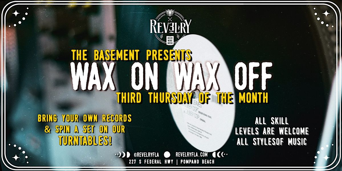 Bring Your Own Vinyl Night - Wax On Wax Off