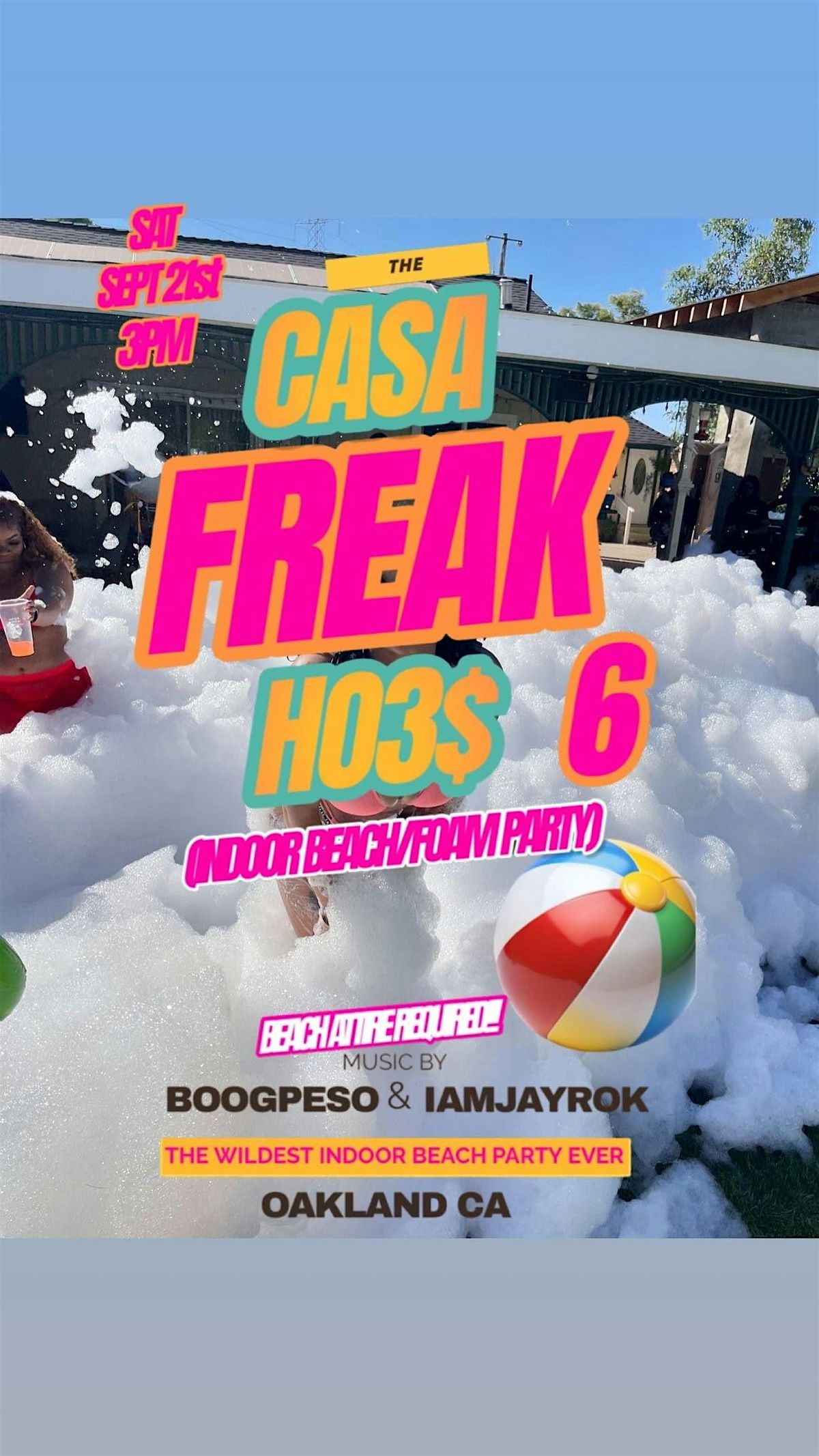 CASAFREAKHOES 6 ADULT FOAM PARTY