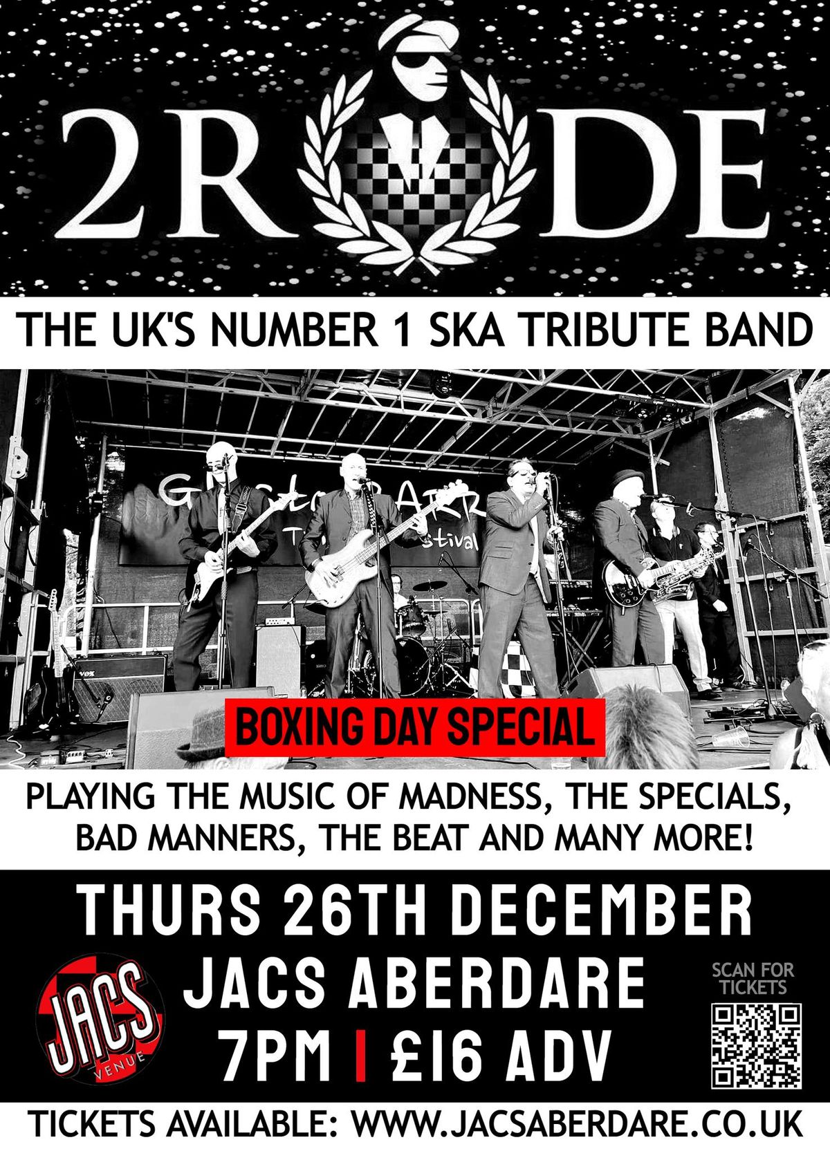 2 Rude (Ska Covers Band) | Boxing Day @ Jacs Aberdare