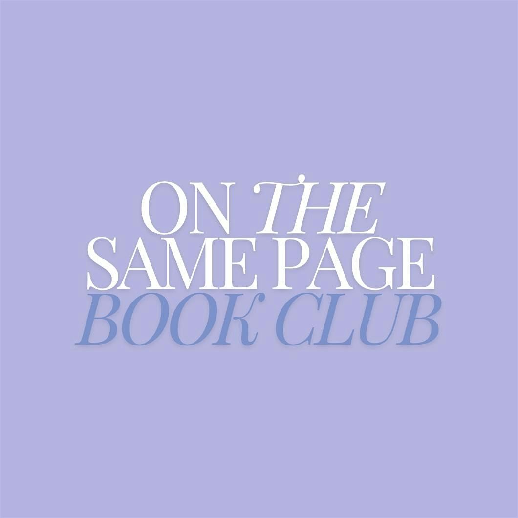 On The Same Page Book Club - Rugby