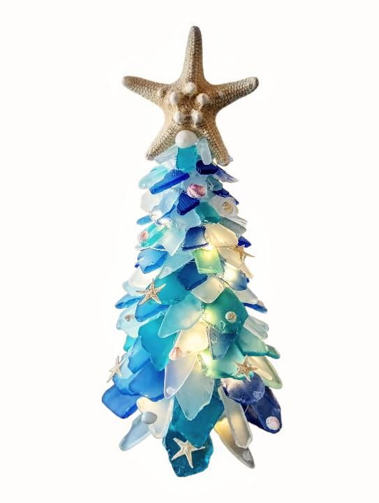 Seaglass Christmas Tree -$70 