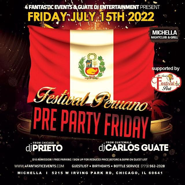 Festival Peruano Pre-Party Salsa Friday @ Michella\u2019s Nightclub