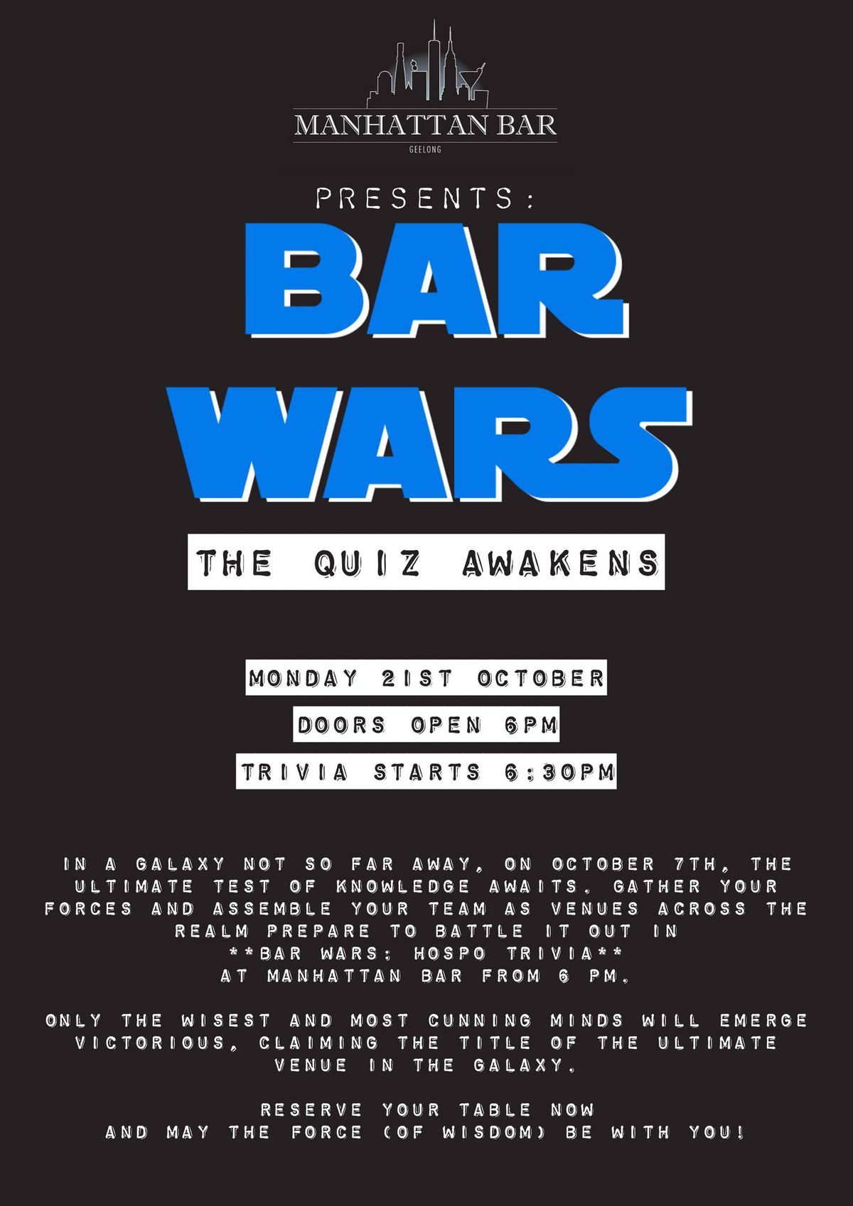 Bar Wars: The Quiz Awakens