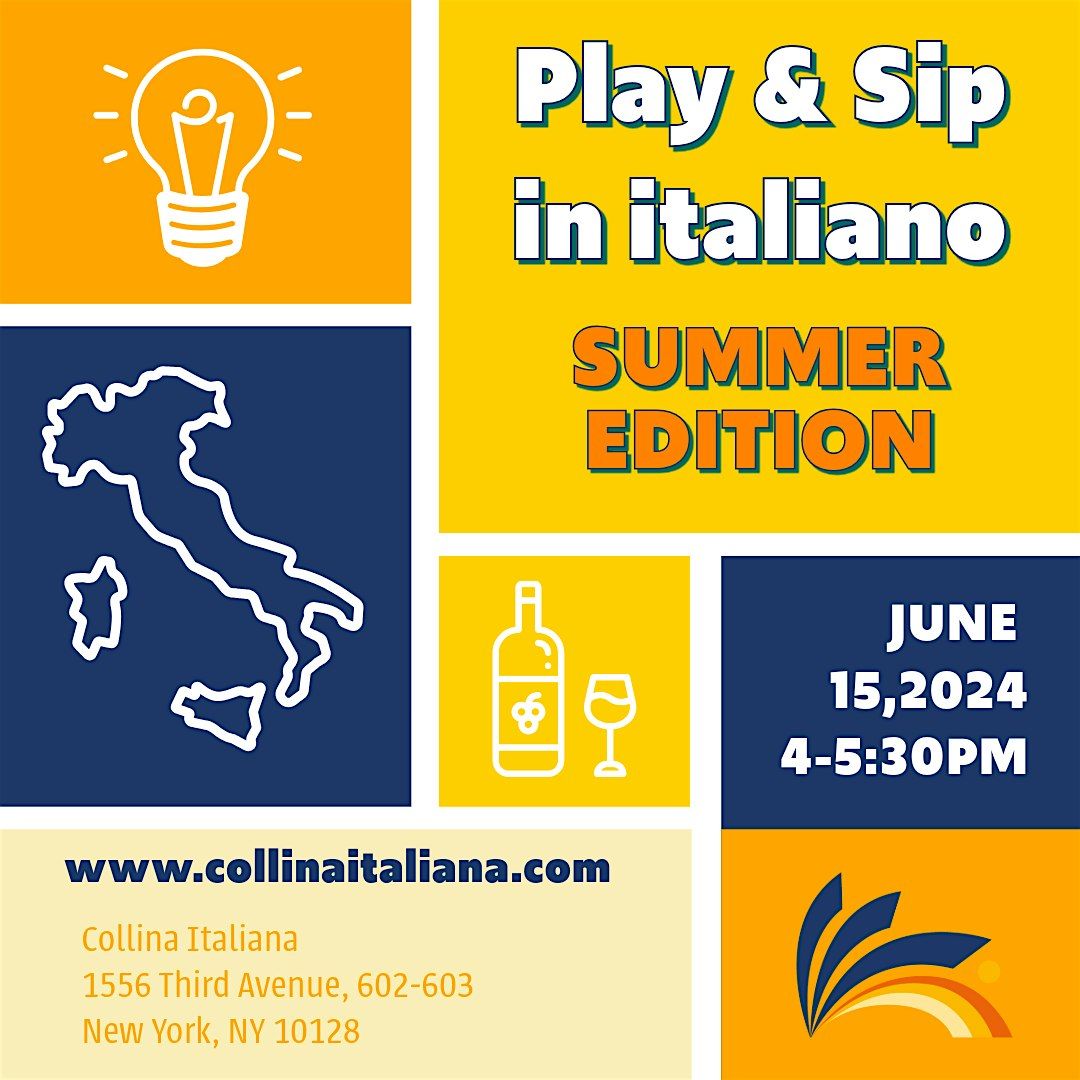 Play and Sip in italiano