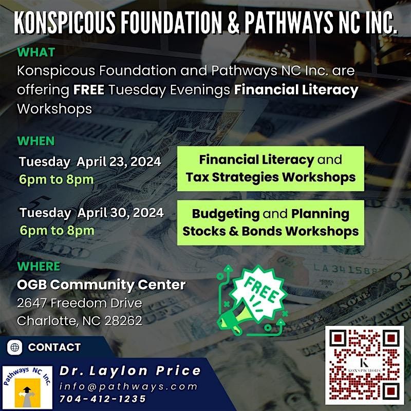 FREE Tuesday Evenings Financial Literacy Workshops