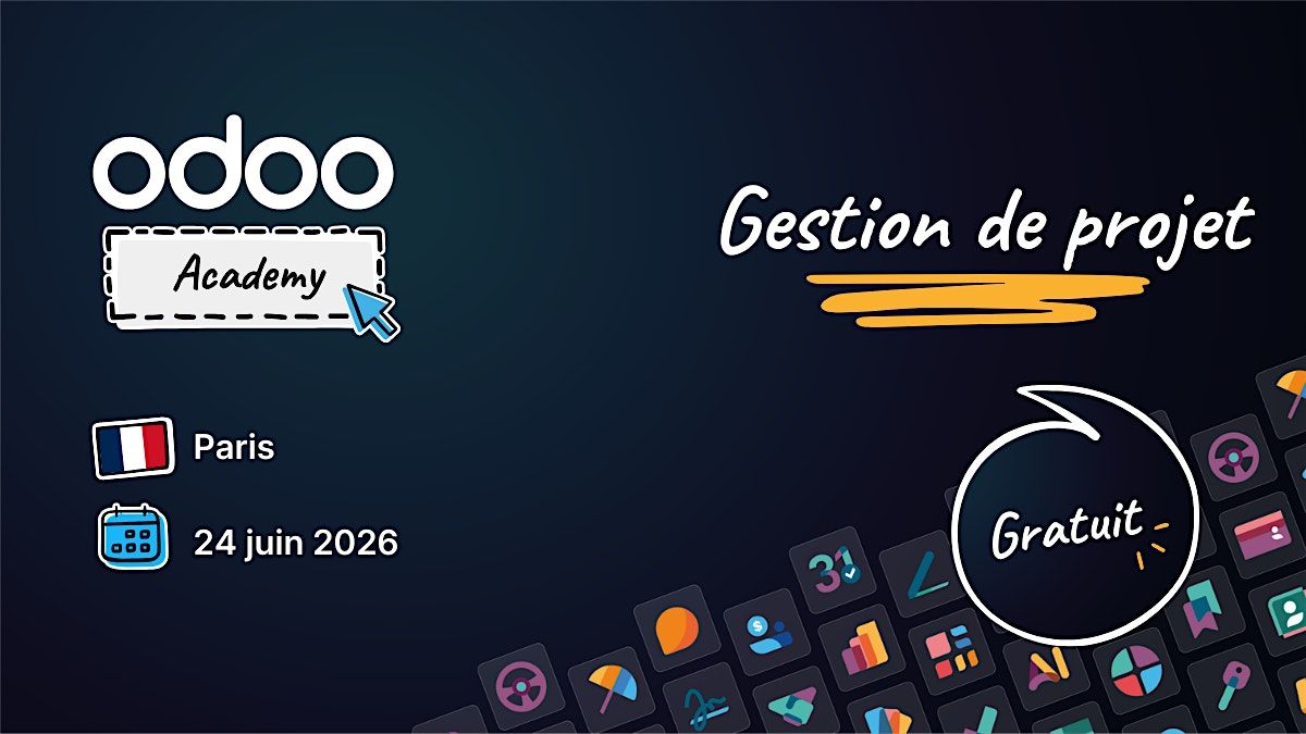 Odoo Academy Gestion de Projet - Paris