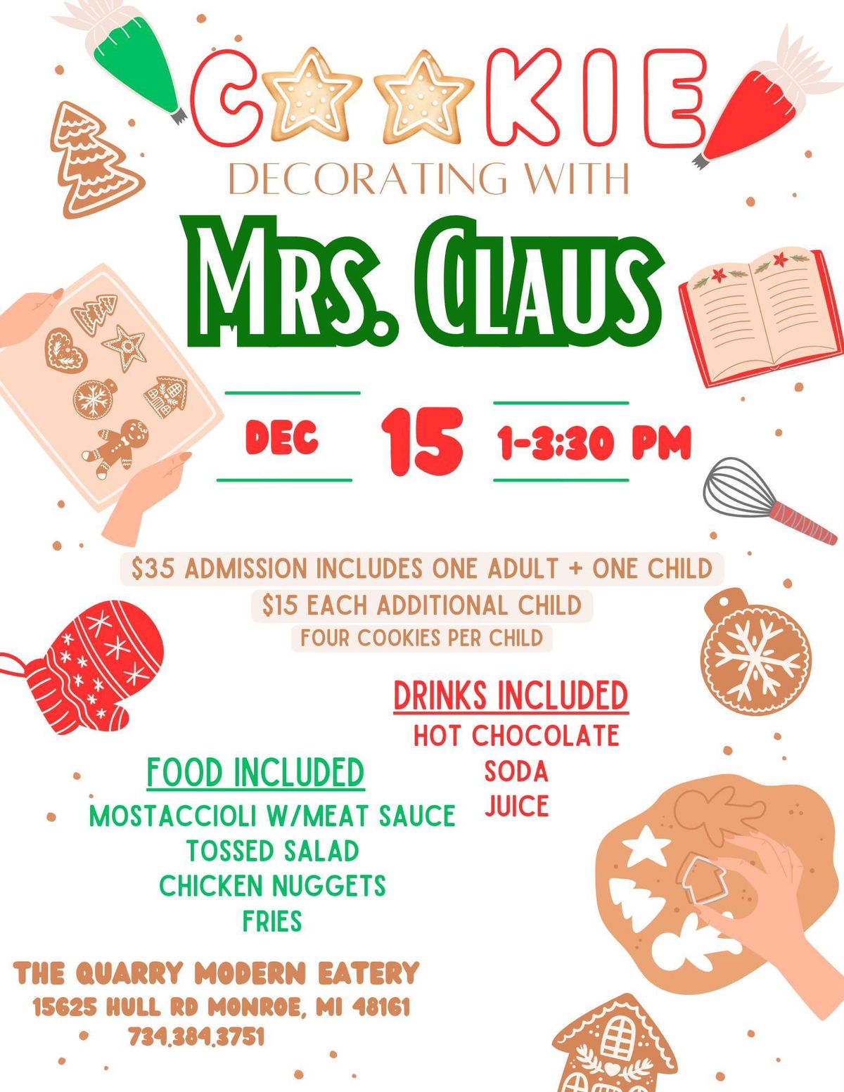 Mrs. Claus Cookie Decorating Party