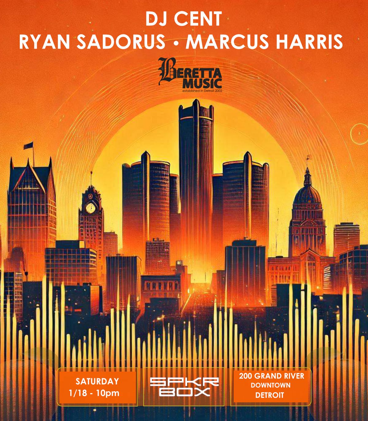 BerettaMusic and Friends (DJ Cent, Ryan Sadorus, Marcus Harris)