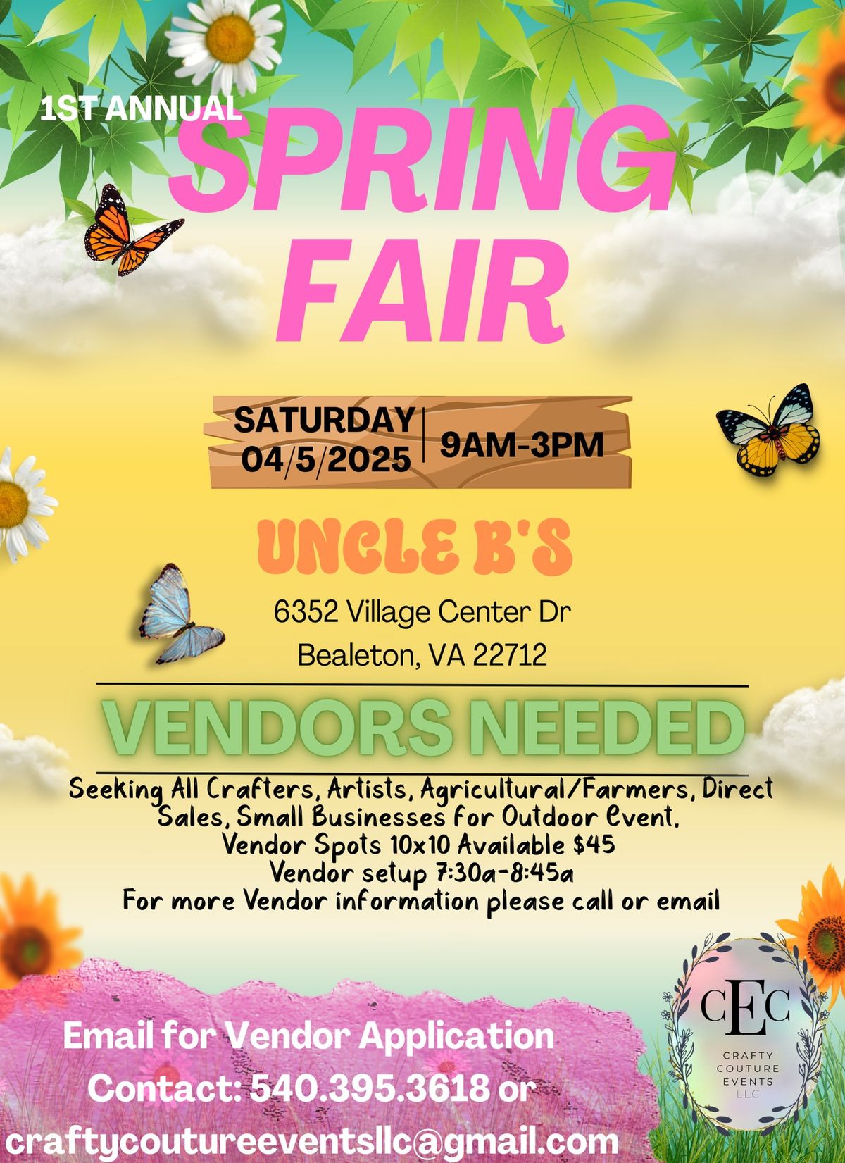 1ST ANNUAL SPRING FAIR