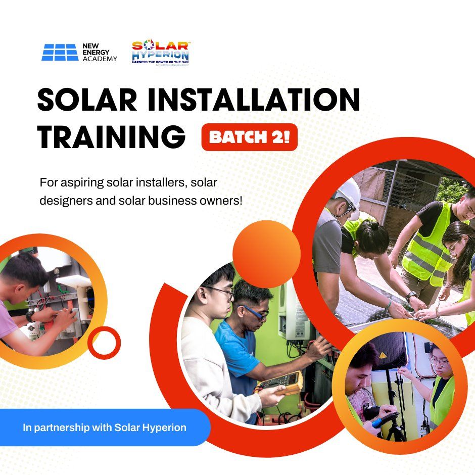 Enrollment Deadline: Solar Installation Training Programs (hands-on location: San Jose, Batangas)