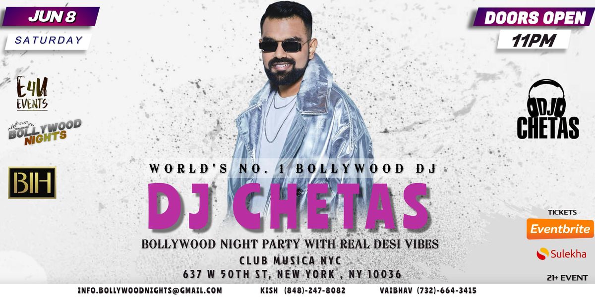Bollywood Night with Worlds #1 Bollywood DJ CHETAS-NYC-Times Square