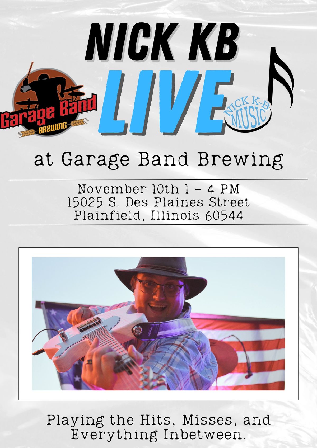 Nick KB Live at Garage Band Brewing