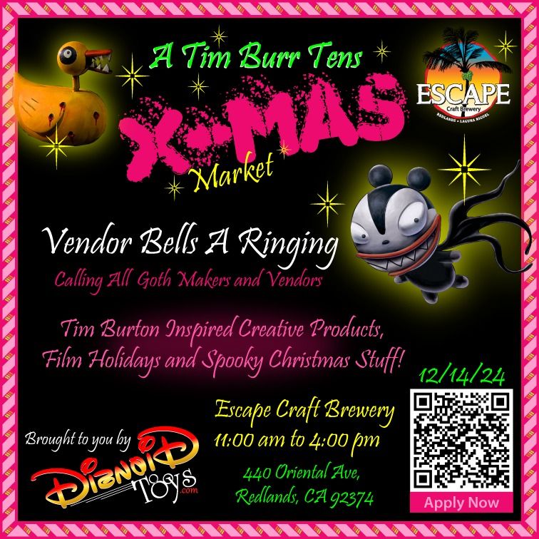 "A Tim Burr Tens X-mas" Market Vendors Event