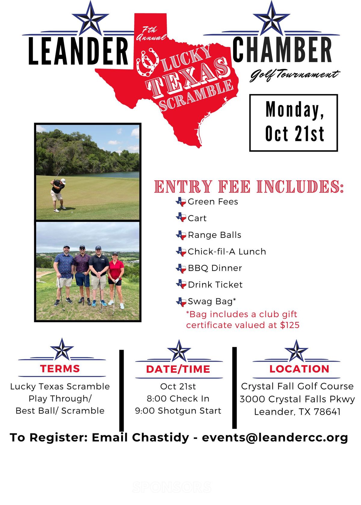 7th Annual Leander Chamber of Commerce Fall Fling Golf Tournament